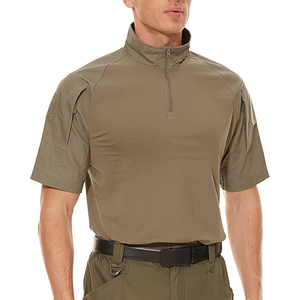 T-shirt d'été décontracté à manches courtes, respirant, teint en pièce, léger, pour la chasse tactique et les activités de plein air - Product Image 1