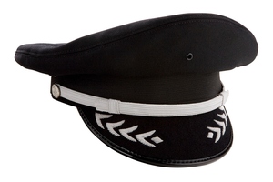 Professional Grade Airline Pilot Cap Gold Braid Strap Black Visor with Signature Wing Emblem - Product Image 3