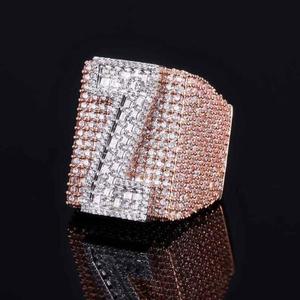 Bague en argent sterling 925 avec moissanite, élégante, pour promesse ou anniversaire, bijoux fins pour femmes et hommes - Product Image 1