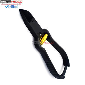 Meilleure gamme de coupe-ongles de podologie robustes pour ongles épais et incarnés, avec ressort noir et corps doré - Product Image 2