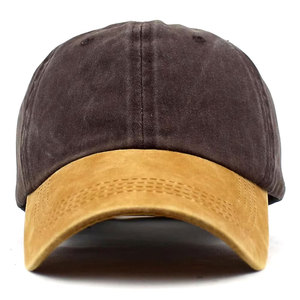 Gorra de Béisbol Unisex de 6 Paneles, Color Marrón Mostaza en Contraste, Ajustable, de Lona de Algodón, Informal, para las Cuatro Estaciones, para Adultos - Product Image 4