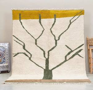 Alfombra Boujaad marroquí tejida a mano de calidad excepcional, diseño Kilim, resistente a las manchas, reversible, para sala de estar. - Product Image 5