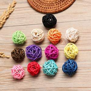 ลูกบอลของเล่นหวายแฮนด์เมดหลากสีสำหรับตกแต่งบ้าน,ลูกบอลตกแต่งต้นคริสต์มาสเป็นมิตรกับสิ่งแวดล้อมขายส่ง - Product Image 4