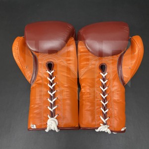 No Boxing No Life Guantes de Boxeo Profesionales de Cuero Vacuno de Primera Calidad con Cordones, Protección Completa para los Dedos, Acolchado Grueso de 4 Capas, para Kick Boxing - Product Image 4
