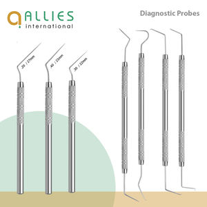 Sondas de Examen Dental Manuales de Acero Inoxidable de Grado Médico, Sonda de Alta Calidad, Sonda Dental Personalizada - Product Image 3