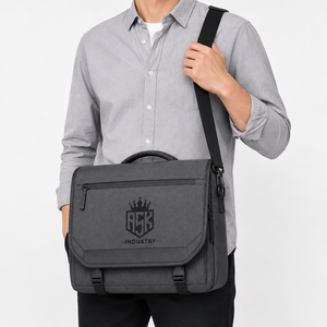 Sac messager pour hommes offrant un rangement intelligent, plusieurs poches et une sangle réglable pour transporter des objets personnels et des documents - Product Image 5