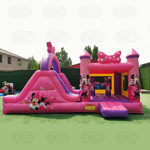 Hot nhỏ <span class=keywords><strong>Inflatable</strong></span> rắn màu hồng vàng Công chúa nhảy lâu đài bouncy nhà trả lại <span class=keywords><strong>Combo</strong></span> - Product Image 6