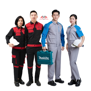 Ropa de trabajo personalizada de VN FACTORY, ropa de fábrica, traje de trabajo para electricistas, conjunto estilo overol de soldadura, uniforme de fábrica FMF - Product Image 1
