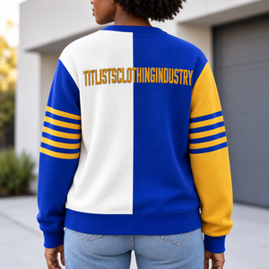 Pulls à col en V de haute qualité pour les logos de sororités/fraternités/écoles/collèges/universités, cardigans tricotés unisexes - Product Image 4
