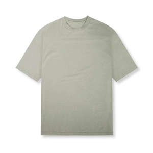 T-shirt formel homme 100 % coton à prix abordable, col roulé, manches courtes, couleur unie, effet délavé, impression sérigraphiée de logo personnalisé, coupe classique - Product Image 5