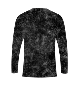 mens custom sublimation black grunge textured space pattern long sleeve t shirt hunting fishing <b>athletic</b> sports training shirt - Product Image 3