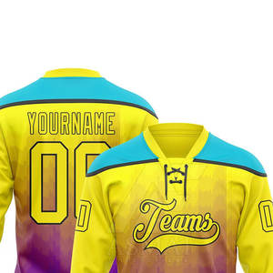 Jersey de Hockey sobre Hielo Sublimado Avanzado, Ropa de Entrenamiento Profesional para Clubes, Uniforme Deportivo con Control de Humedad - Product Image 2