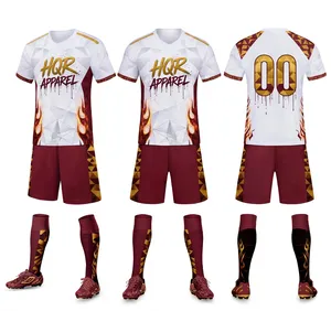 Uniforme de Fútbol Elegante para Equipos, Ajuste Cómodo, Tejido Transpirable y Ecológico, Diseño Ligero, Nombre del Equipo Personalizado, Perfecto para - Product Image 3