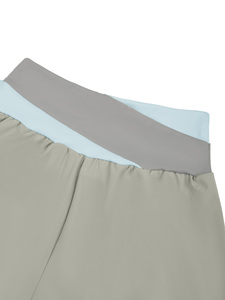 Shorts de sport taille haute pour femme, taille croisée, couleur unie, séchage rapide, style athlétique et fitness - Product Image 4