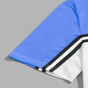 เสื้อยืดคอกลมผู้ชายสีบล็อกคุณภาพสูงทรงโอเวอร์ไซส์ เสื้อยืดฤดูร้อนแบบเรียบๆ สั่งทำได้ เสื้อสเวตเชิ้ตคอกลมพิมพ์ลายกราฟิก - Product Image 6