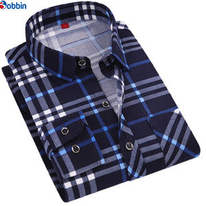 Camisas de Vestir Casuales Personalizadas para Hombre, Antiarrugas, con Estampado de Serigrafía, de Poliéster/Algodón, Manga Larga, Cuello Clásico - Product Image 4