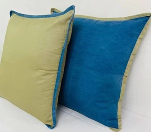 ปลอกหมอนอิงสี่เหลี่ยมสีพื้นพร้อมขอบระบายสไตล์นอร์ดิก ของตกแต่งบ้าน ปลอกหมอนผ้าฝ้ายแบบปิดด้านหน้า - Product Image 4