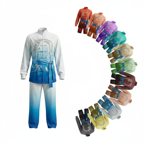 Uniforme de Tai Chi Kung Fu de Poliéster con Diseño Personalizado por Sublimación, Bordado a Mano, Manga Larga, Traje de Artes Marciales de Karate - Product Image 1