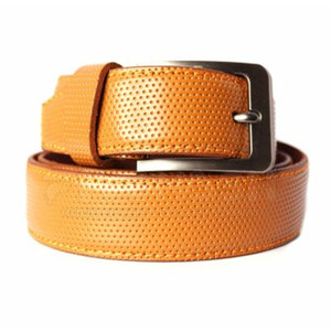 Ceinture en cuir classique avec ajustement réglable et finition lisse, idéale pour les tenues professionnelles, décontractées et le quotidien - Product Image 2