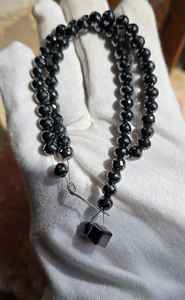 Perlas de diamante moissanita negras de 6.5 MM a 7 MM y 2 piezas de diamante moissanita de forma cuadrada - Product Image 3