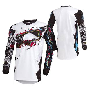 Jersey de Motocross Personalizado por Sublimación, Manga Larga, Logotipo en Relieve, Transferencia de Calor, Transpirable y de Secado Rápido - Product Image 1