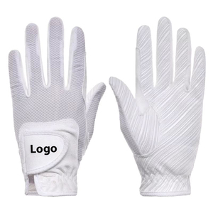 2026 Custom Made Plus Size Left Hand Golf Gloves Sports Adjustable <b>Strap</b> Sheepskin Leather Comfortable Stylish Golf Gloves - Product Image 1