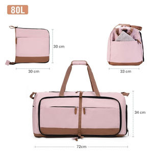 Bolsa de Viaje Impermeable Ligera Unisex para Mujer y Hombre, Bolsa Deportiva de Gran Capacidad para el Gimnasio - Product Image 4