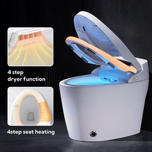 Inodoro Inteligente Moderno de Una Pieza con Bidé, Tapa de Apertura/Cierre Automático, Asiento con Calefacción, Control por Voz y Espuma - Product Image 2