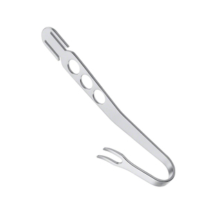 Retractor de Rodilla con Palanca Ósea HOHMANN, Curvo 180–240 mm, Punta en U Biselada, Elevador de Acero Inoxidable para Cirugía Ósea Ortopédica - Product Image 3