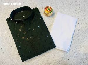Nouvelle Collection de Kurta Prêt-à-Porter en Rayonne Brodée Chikankari et Pyjama en Coton – Achat en Ligne, Fournisseur en Gros Inde - Product Image 5