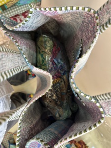 Handmade Vintage Reversible Kantha Tote <b>Bag</b> Shoulder Carry <b>Bag</b> <b>Boho</b> Quilted Shopping <b>Bag</b> - Product Image 4