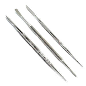 BK Industries Dental Cement Spatula LAB Mixing <b>Modeling</b> Stainless Steel Double Ended Restorative Dental Instruments CE Certified - Product Image 3
