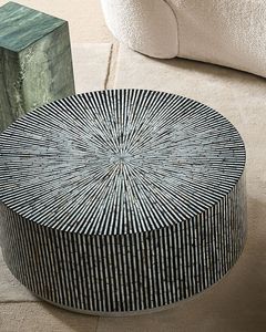 Table basse élégante en os incrusté, meuble décoratif fait main, accent de luxe pour salon, design d'intérieur personnalisé - Product Image 6