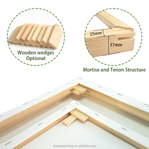 <span class=keywords><strong>Tela</strong></span> allungata di più dimensioni, struttura in <span class=keywords><strong>tela</strong></span> di legno massello, 100% cotone triplo Primer tele bianche <span class=keywords><strong>per</strong></span> la pittura - Product Image 3