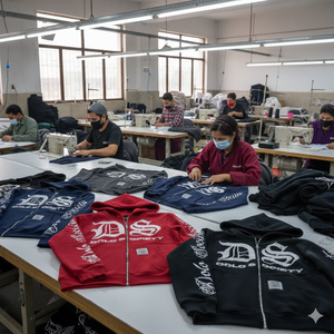 Nouveau design, services OEM, streetwear personnalisé, dernière mode, coupe et couture, impression sérigraphique, logo, sweats à capuche unisexes avec fermeture éclair - Product Image 3