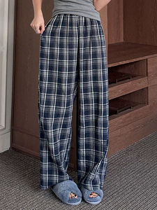 <b>Cheap</b> Flannel Plaid Long <b>Pajama</b> Pant Men's Night Winter 100% Cotton Sleep Wear Check Design Woven Plaid Bottom <b>Pajama</b> Men's Pant - Product Image 4