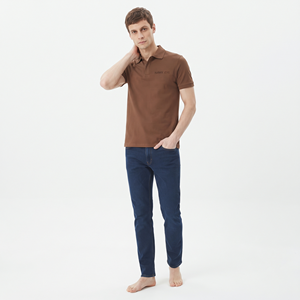 Vente en gros de polos de haute qualité, logo brodé personnalisé, coton uni, chemises personnalisées pour hommes - Product Image 1