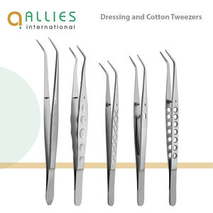 Pince à tissus de haute qualité 1x2 à dents, instrument chirurgical manuel pour coton et pansements - Product Image 3