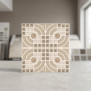 Precio barato Diseño de punzón en relieve Baldosas de cerámica 300x300 30x30 12x12 40x40 400x400 16x16 Porcelana de estacionamiento esmaltada - Product Image 1