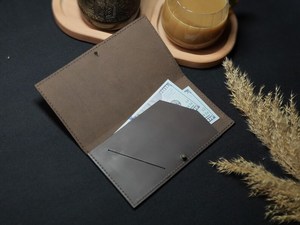 Carpeta Compacta de Cuero Genuino para Facturas, Presentador de Comandas para Restaurantes, Logotipo Personalizado, Bloc de Recibos para Camareros, Tamaño de Bolsillo LBH-0052 - Product Image 3
