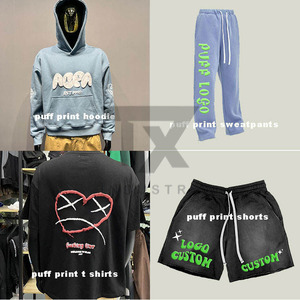 Sweat-shirts unisexes de qualité supérieure, impression puff, légers, prix abordable, entièrement personnalisables, anti-plis, impression puff, sweats pour hommes. - Product Image 2