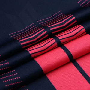Men's Soccer Jersey Set Navy <b>Pink</b> Striped Short Sleeve Moisture Wicking Breathable Athletic Fit All Seasons 100% Polyester - Product Image 5