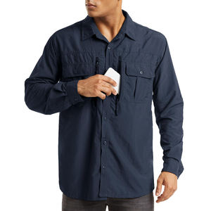 เสื้อเดินป่าสำหรับผู้ชาย ดีไซน์ดีที่สุด บริการ OEM น้ำหนักเบา ระบายอากาศได้ดี แห้งเร็ว สวมใส่ง่าย - Product Image 2