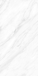 Baldosas de porcelana con aspecto de mármol blanco Carrara, formato grande de 1600x3200 mm, 12 mm de grosor, baldosas de porcelana vitrificada brillante para suelo y pared. - Product Image 2