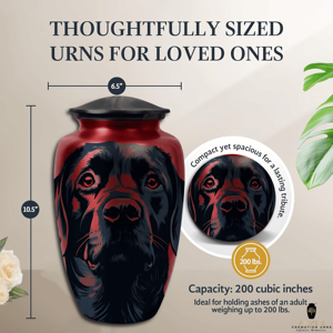 โกศอลูมิเนียมทนทานสำหรับสัตว์เลี้ยงเป็นมิตรกับสิ่งแวดล้อมรูปทรงศิลปะดีไซน์ยุโรป/อเมริกาหรูหราออกแบบได้ตามต้องการสีสัน - Product Image 4