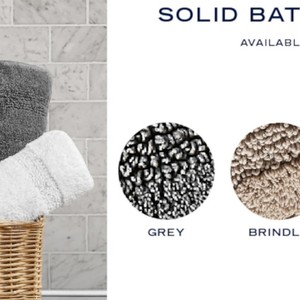 Solid Bath Rug Rectangle 100% Tufted Cotton Non-Slip Rubber Backing Machine Washable Home Use - Product Image 5