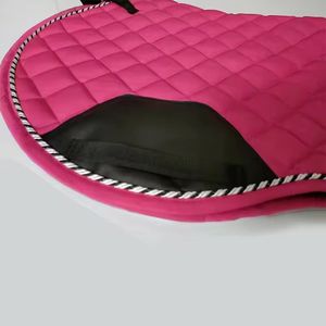 BRAND ZONE1995 Customized Classic Sports Cotton Satin Saddle <b>Pad</b> with Mesh Lining Durable & Comfortable for Horse Riding Jumping - Product Image 2