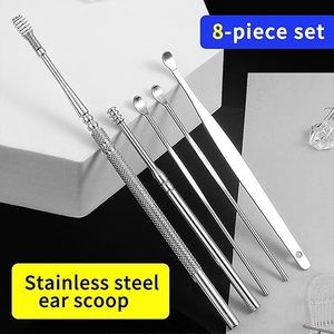ชุดอุปกรณ์กำจัดขี้หูแบบมืออาชีพ ชุดเครื่องมือทำความสะอาดหูสแตนเลสพร้อมกล่องเก็บของ โซลูชั่นดูแลหูที่ปลอดภัยและนำกลับมาใช้ใหม่ได้ - Product Image 2