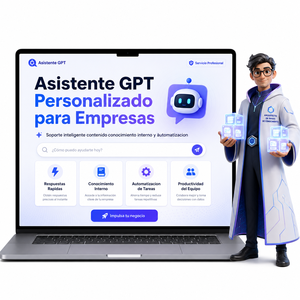 Asistente GPT Personalizable para Empresas, Compatible con Linux/MAC, Contenido Disponible, Automatización de Conocimientos, Soluciones de Crecimiento con IA - Product Image 1