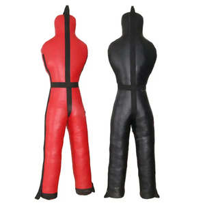 Red And Black PU Boxing <b>Dummy</b> 1.8M Durable Martial Arts Training Equipment For Boxing Jiu Jitsu Wrestling Practice - Product Image 4
